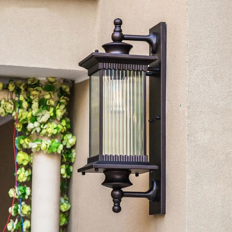 Metalen Buitenlamp Wandmontage LED IP65 Tuinverlichting Waterdicht Zwart 60cm 80cm Terras Entree Gevel Modern | Sulvida