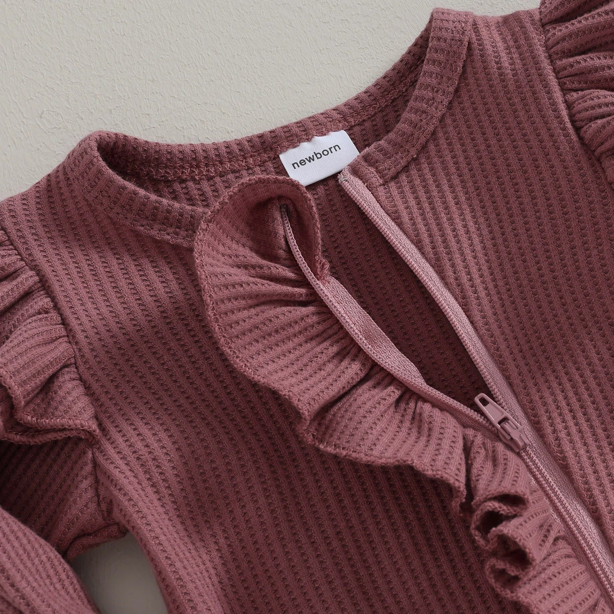 Geribde Babyjumpsuit met Haarband Pasgeboren Katoenen Pakje Babymeisje Outfit 0-18 Maanden Comfortabel | Sulvida