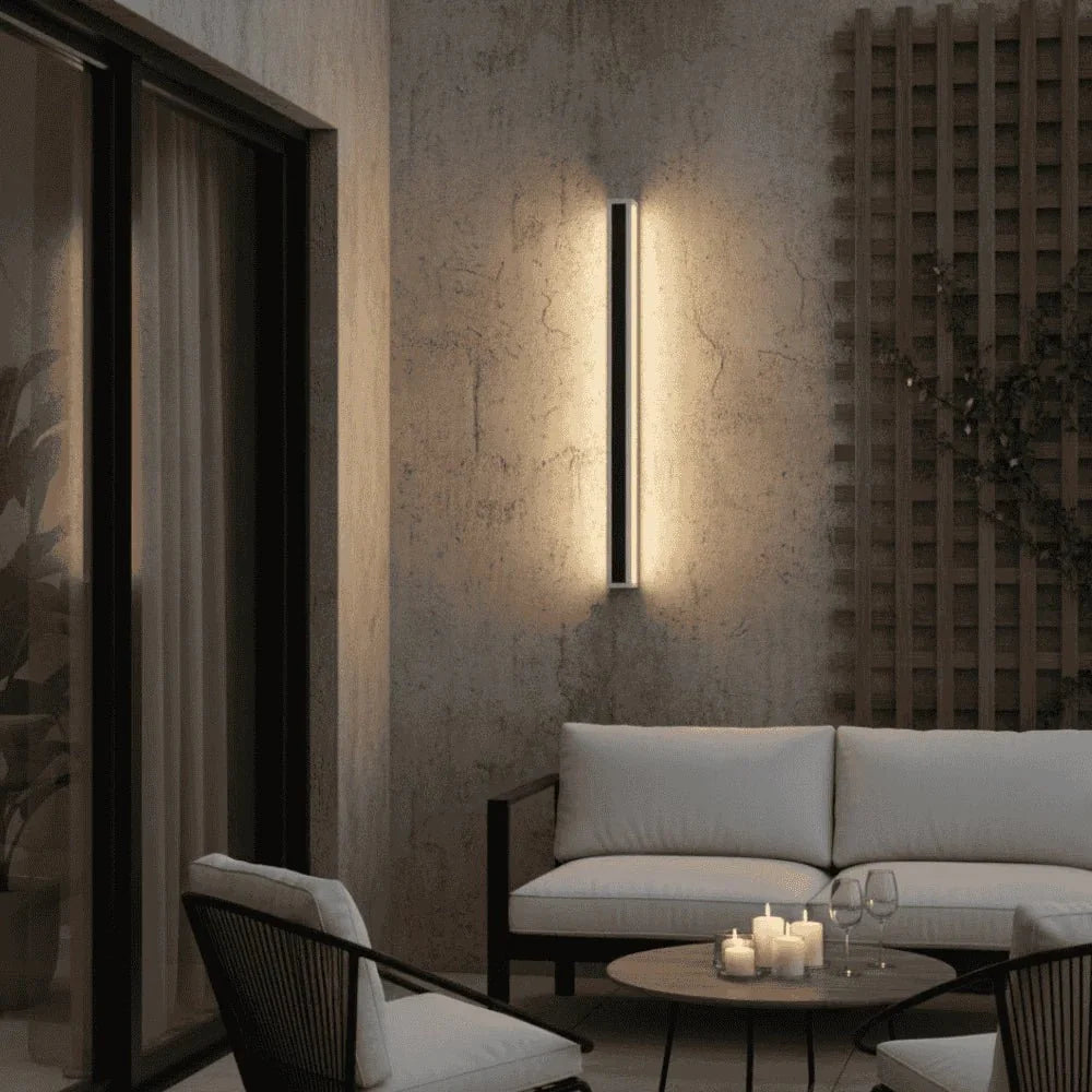 Moderne buitenwandlamp aluminium waterdicht tuinverlichting balkonverlichting terraslamp gevel buitenlamp | Sulvida
