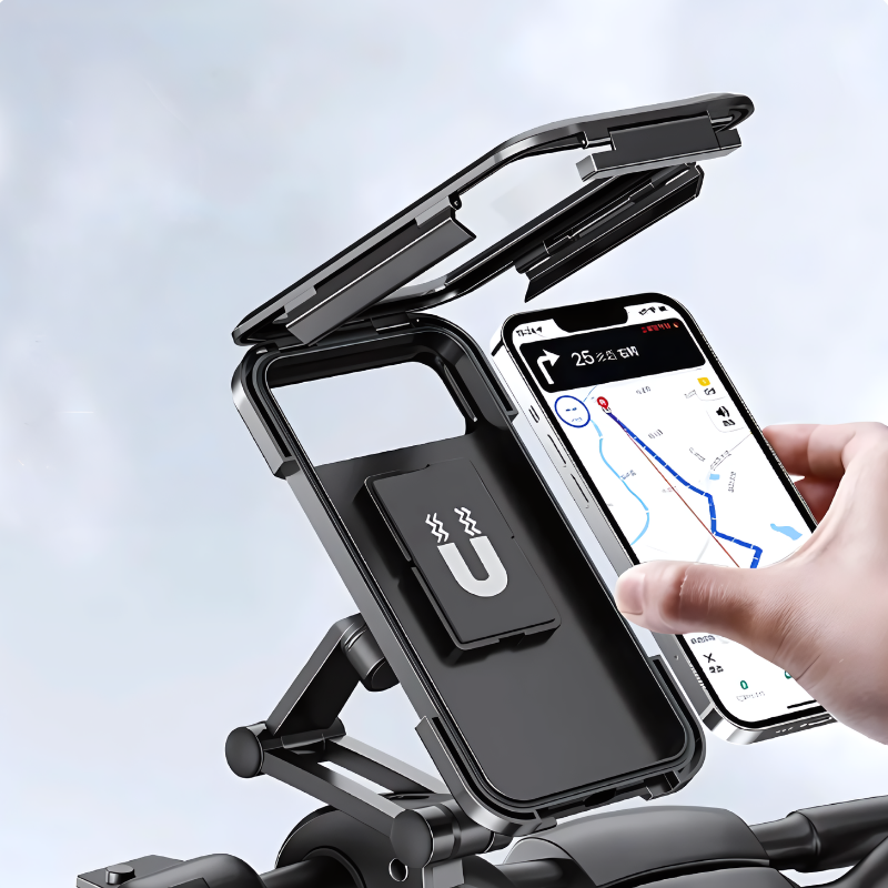 Waterdichte Telefoonhouder voor Fiets met 360° Draaibaar Bevestigingssysteem – Universele Smartphone Beveiliging voor Mountainbike en Racefiets | Sulvida