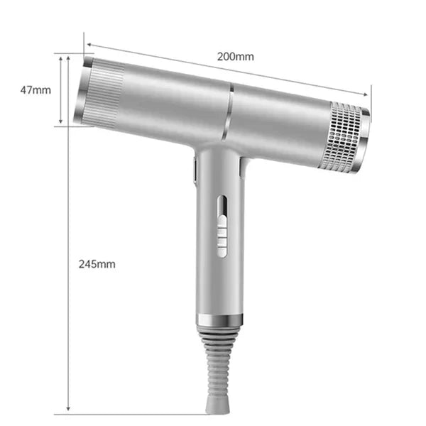 Professionele Haardroger 1100W Ultralight met Ionentechnologie Rood Grijs Zwart Salonkwaliteit Styling | Sulvida
