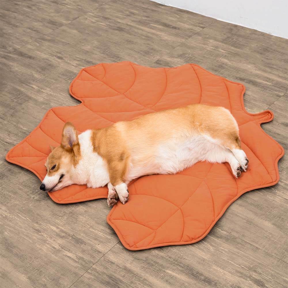 Hondendeken Bladvorm Katoenmix Zachte Kleed Grote Honden Bank Bescherming Decoratief Huisdierkleed Woonkamer | Sulvida