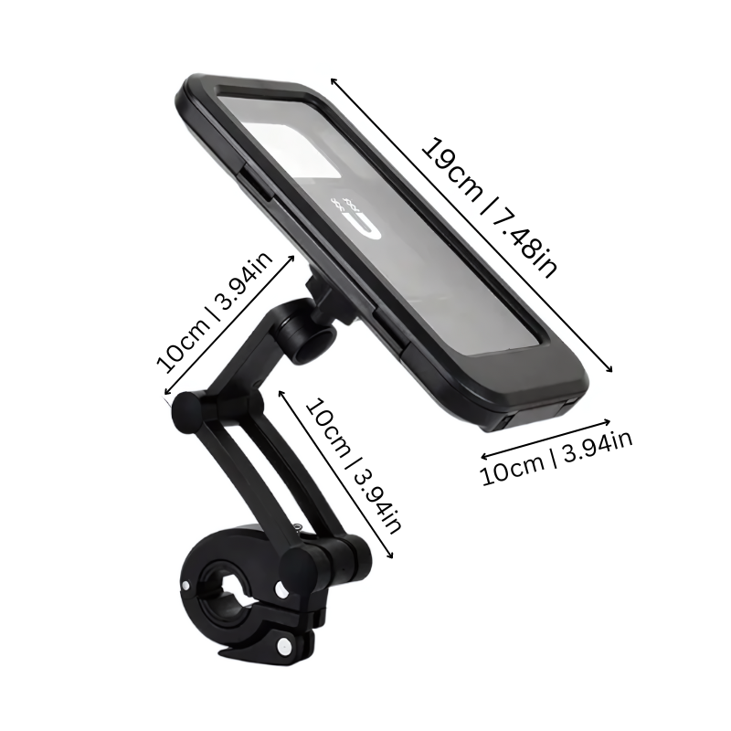 Waterdichte Telefoonhouder voor Fiets met 360° Draaibaar Bevestigingssysteem – Universele Smartphone Beveiliging voor Mountainbike en Racefiets | Sulvida