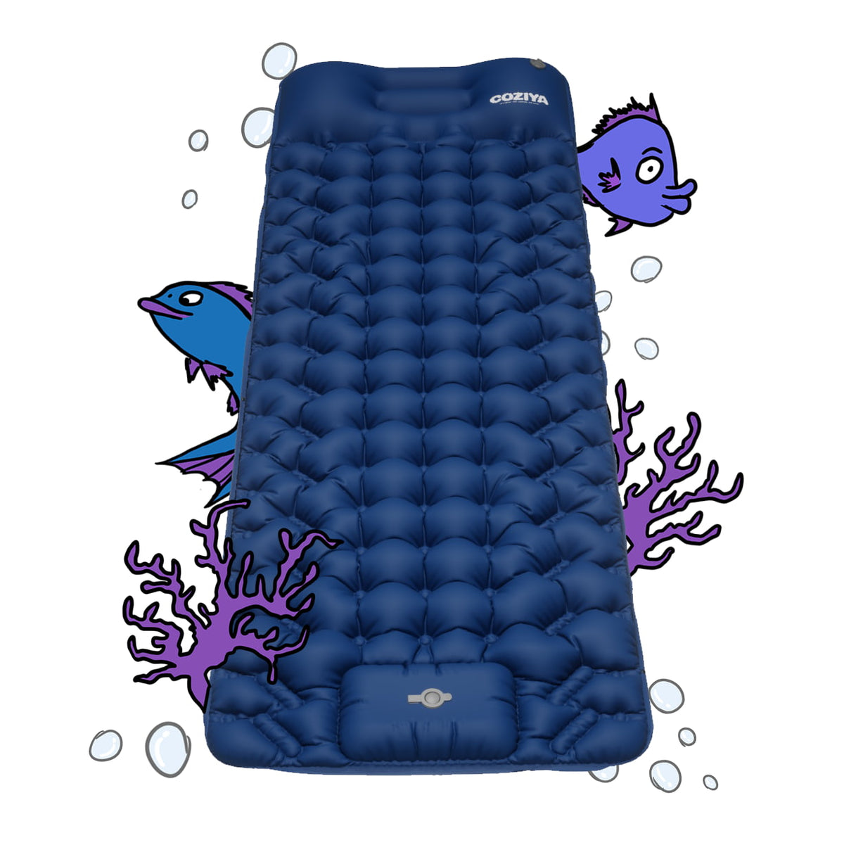 Zelfopblazende Slaapmat TPU Nylon 190×58×5cm Kamperen Outdoor Lichtgewicht Compacte Luchtmatras Isolerend | Sulvida