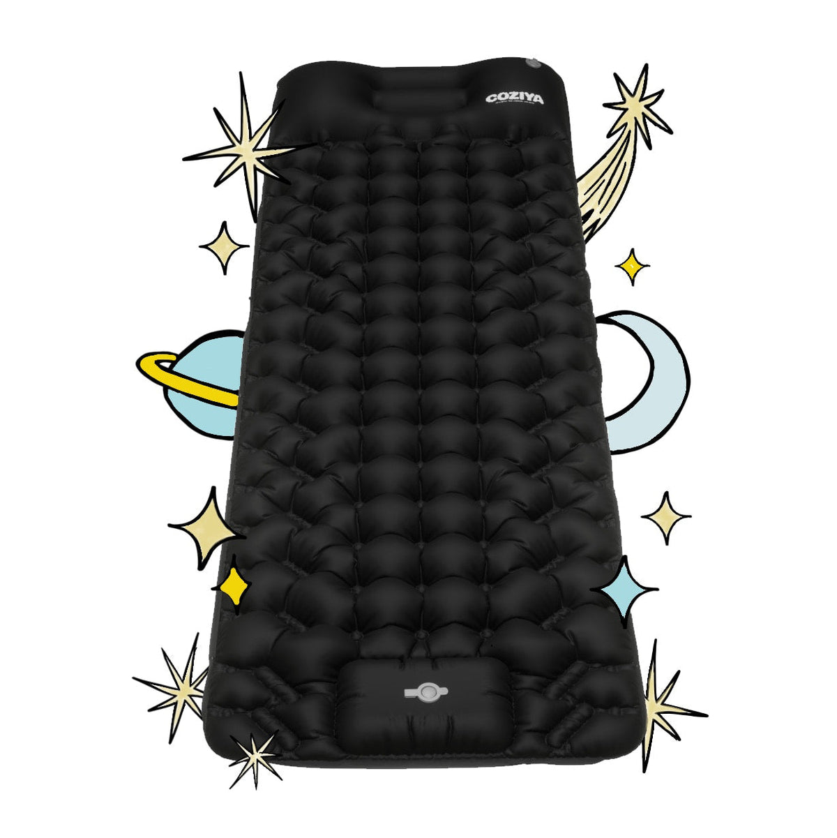 Zelfopblazende Slaapmat TPU Nylon 190×58×5cm Kamperen Outdoor Lichtgewicht Compacte Luchtmatras Isolerend | Sulvida
