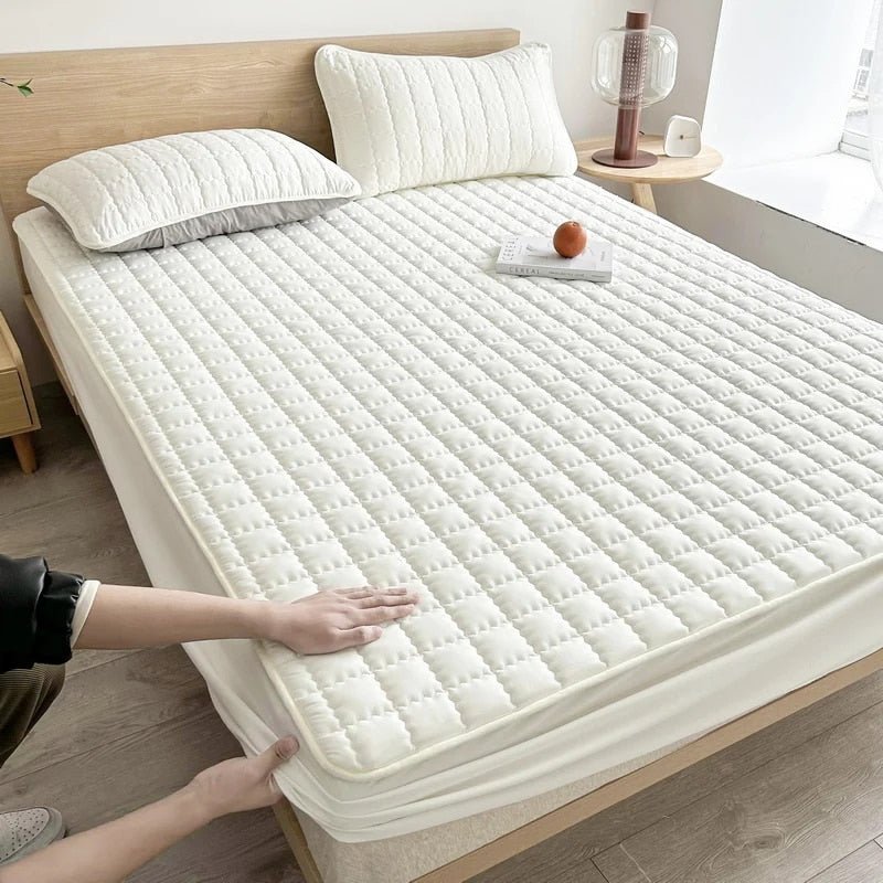 Ademend matrasbeschermer 50% polyester 50% polyurethaan beschermhoes stretch matrastopper hoeslaken waterdicht | Sulvida