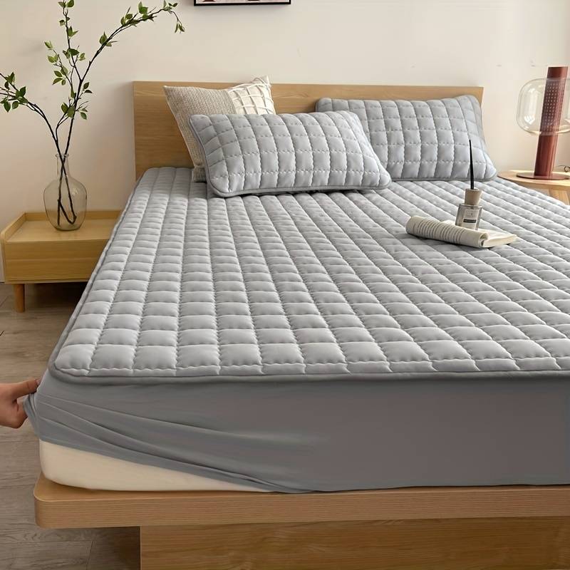 Ademend matrasbeschermer 50% polyester 50% polyurethaan beschermhoes stretch matrastopper hoeslaken waterdicht | Sulvida