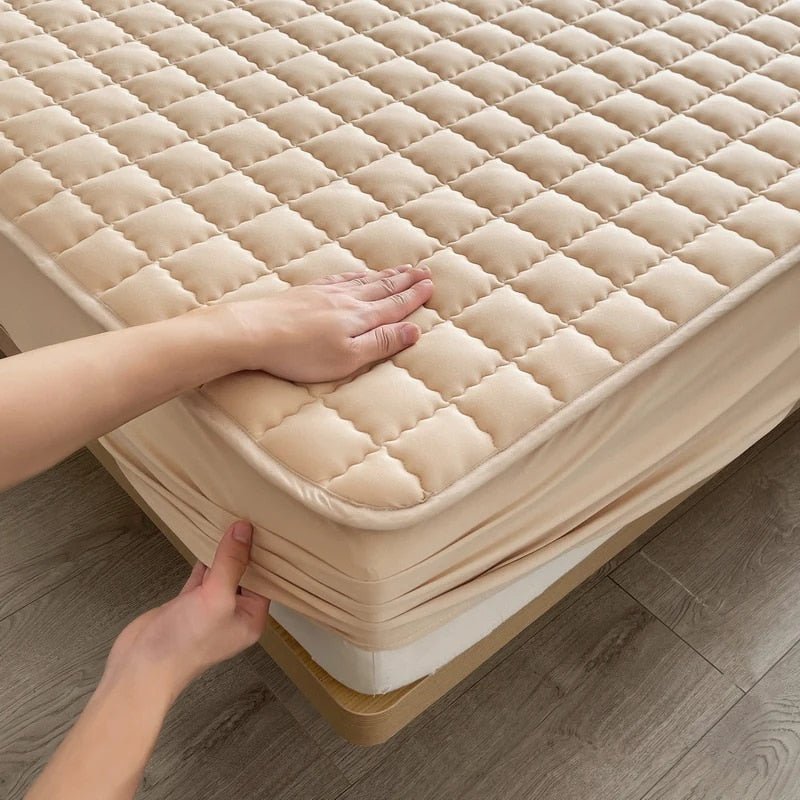 Ademend matrasbeschermer 50% polyester 50% polyurethaan beschermhoes stretch matrastopper hoeslaken waterdicht | Sulvida
