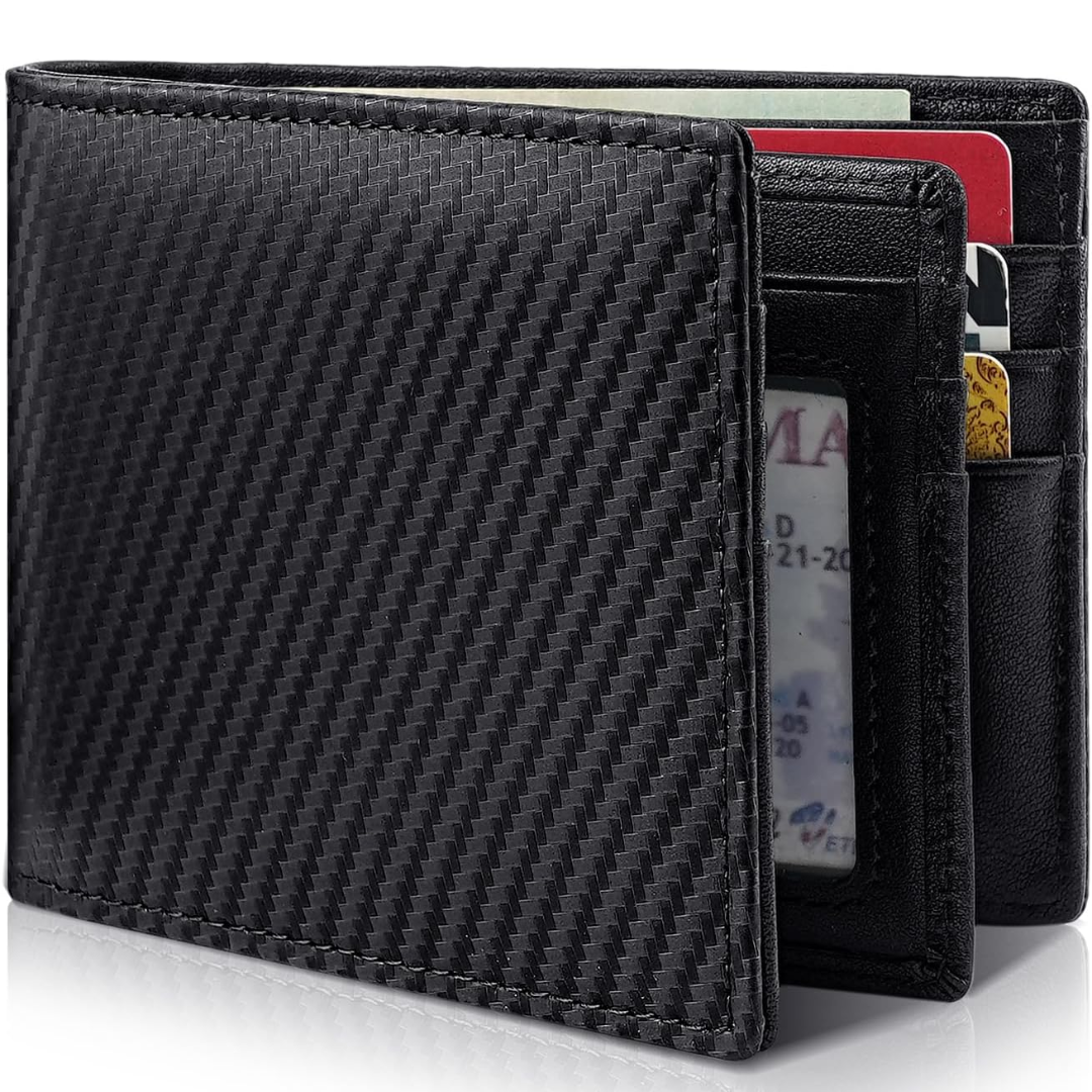 Portemonnee Leer RFID Blokkering Heren Bifold Bruin Zwart Donkerbruin Pasjeshouder ID-Venster Compact | Sulvida