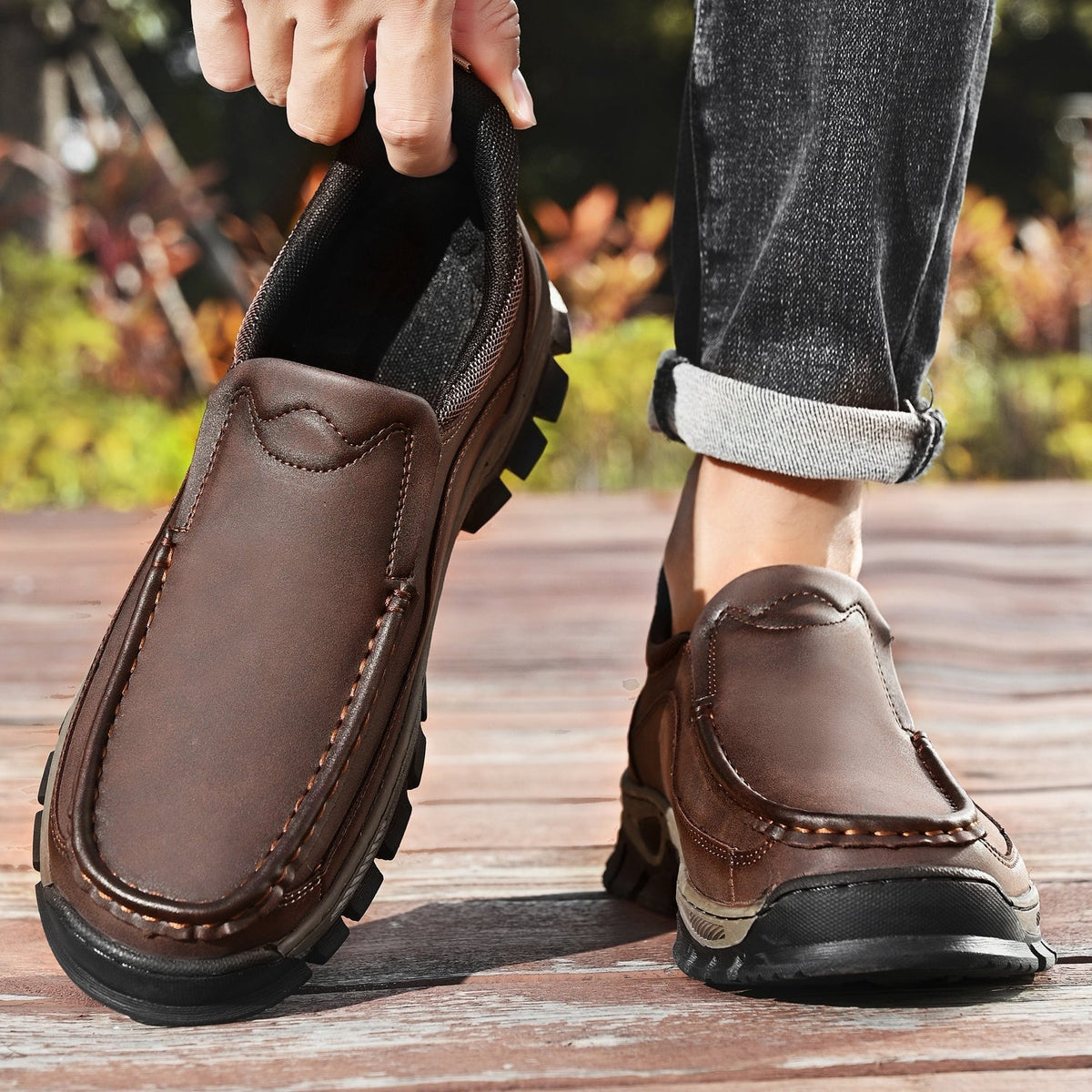 Orthopedische Instapschoenen voor Heren Casual Wandelschoen Voetondersteuning Comfortabel Instapper Loopschoenen | Sulvida