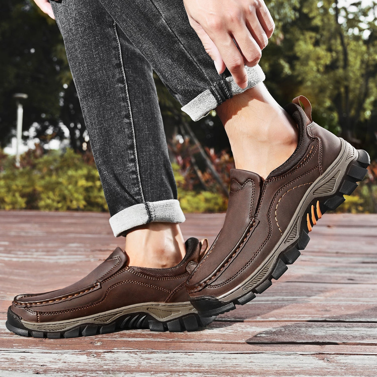 Orthopedische Instapschoenen voor Heren Casual Wandelschoen Voetondersteuning Comfortabel Instapper Loopschoenen | Sulvida