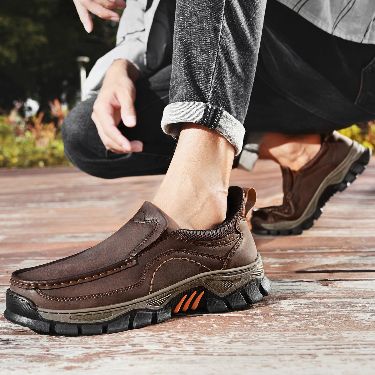 Orthopedische Instapschoenen voor Heren Casual Wandelschoen Voetondersteuning Comfortabel Instapper Loopschoenen | Sulvida