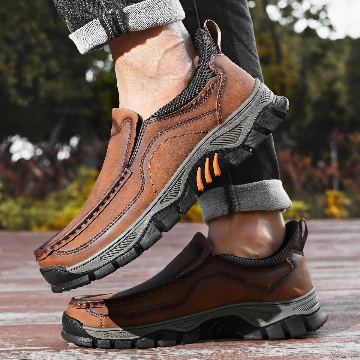 Orthopedische Instapschoenen voor Heren Casual Wandelschoen Voetondersteuning Comfortabel Instapper Loopschoenen | Sulvida