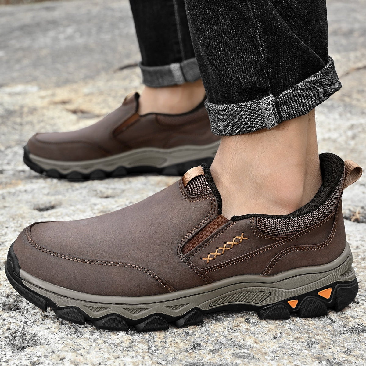 Orthopedische Instapschoenen Heren Casual Wandelschoenen Antislip Correctie Voethouding Loopcomfort Dagelijks | Sulvida