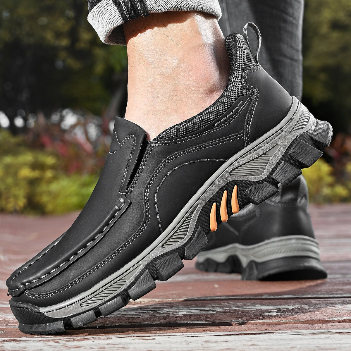 Orthopedische Instapschoenen voor Heren Casual Wandelschoen Voetondersteuning Comfortabel Instapper Loopschoenen | Sulvida
