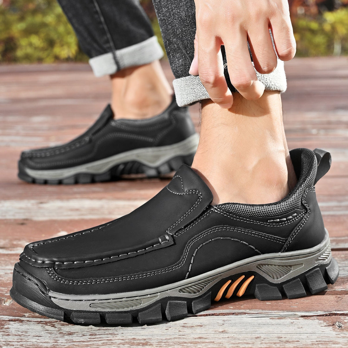 Orthopedische Instapschoenen voor Heren Casual Wandelschoen Voetondersteuning Comfortabel Instapper Loopschoenen | Sulvida