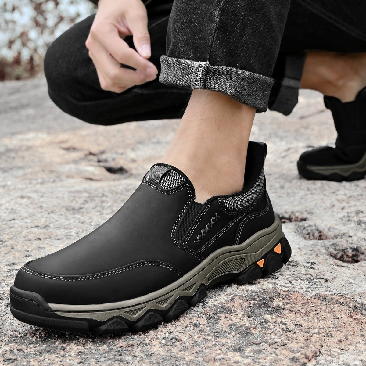 Orthopedische Instapschoenen Heren Casual Wandelschoenen Antislip Correctie Voethouding Loopcomfort Dagelijks | Sulvida