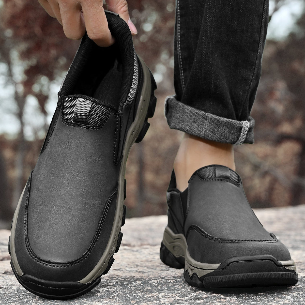 Orthopedische Instapschoenen Heren Casual Wandelschoenen Antislip Correctie Voethouding Loopcomfort Dagelijks | Sulvida