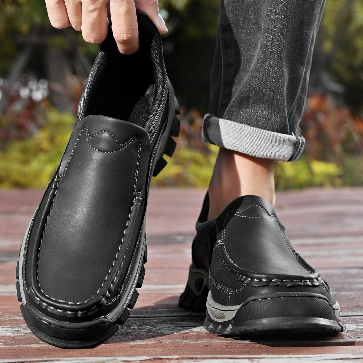 Orthopedische Instapschoenen voor Heren Casual Wandelschoen Voetondersteuning Comfortabel Instapper Loopschoenen | Sulvida