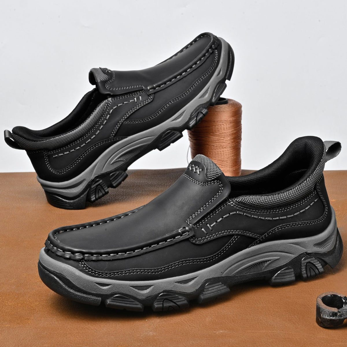 Orthopedische Instapschoenen voor Heren Casual Wandelschoen Voetondersteuning Comfortabel Instapper Loopschoenen | Sulvida