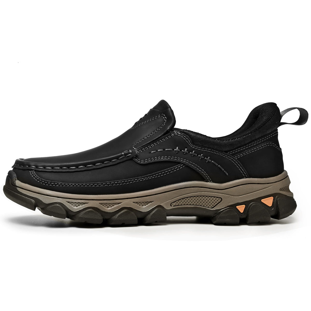 Orthopedische Instappers Heren Loopschoenen Comfortabel Casual Lichtbruin Donkerbruin Zwart Dagelijks | Sulvida
