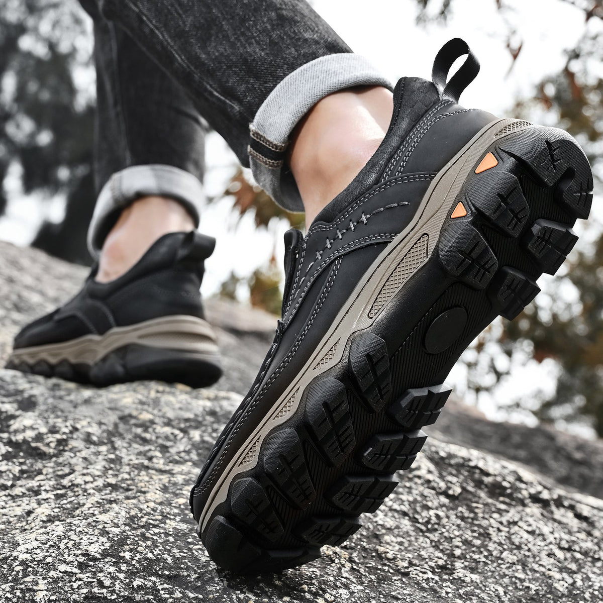 Orthopedische Instappers Heren Loopschoenen Comfortabel Casual Lichtbruin Donkerbruin Zwart Dagelijks | Sulvida