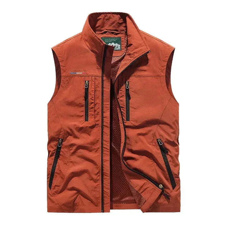 Geïsoleerd Waterdicht Outdoor Heren Body Warmer Vest met Rits en Zakken voor Wandelen Vrije Tijd en Sport | Sulvida
