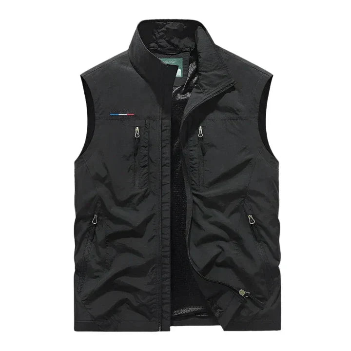 Geïsoleerd Waterdicht Outdoor Heren Body Warmer Vest met Rits en Zakken voor Wandelen Vrije Tijd en Sport | Sulvida