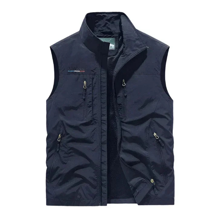 Geïsoleerd Waterdicht Outdoor Heren Body Warmer Vest met Rits en Zakken voor Wandelen Vrije Tijd en Sport | Sulvida