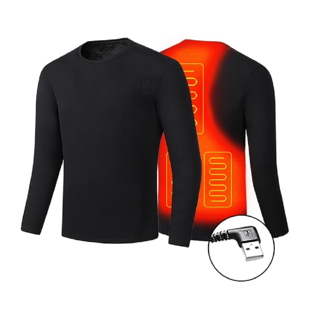 Verwarmbare Thermische Ondergoedset Heren & Dames USB Bediening Meerdere Verwarmingszones Warm Winterondergoed | Sulvida