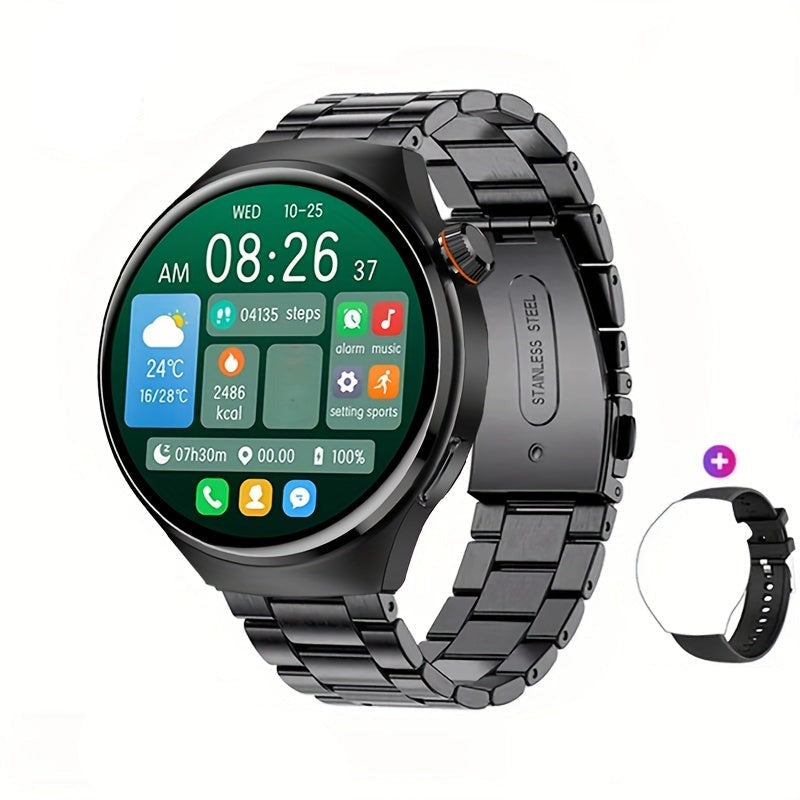 Montre connectée Orion NFC pour homme, noire, avec GPS, cardiofréquencemètre, paiement sans contact, suivi d’activité et fonctions sportives | Sulvida