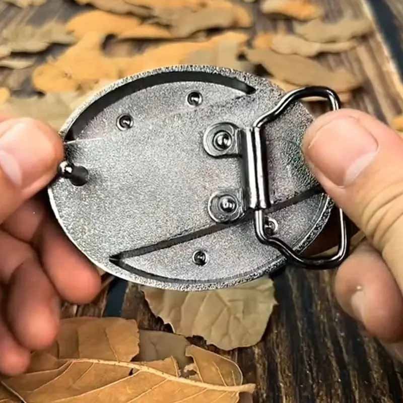 Metalen Ovale Riem Buckle Western Cowboy Stijl Gesp Accessoire Decoratie voor Riemen Kleding Jeans Mode | Sulvida