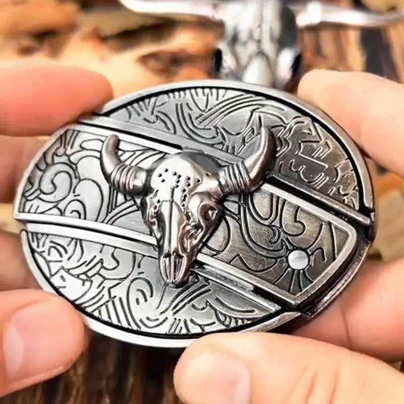 Metalen Ovale Riem Buckle Western Cowboy Stijl Gesp Accessoire Decoratie voor Riemen Kleding Jeans Mode | Sulvida