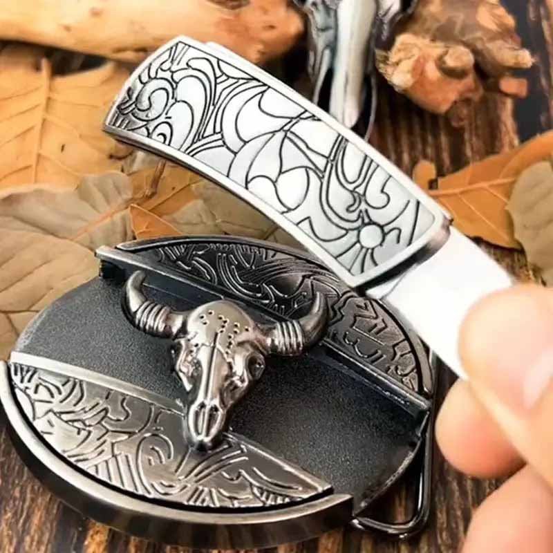 Metalen Ovale Riem Buckle Western Cowboy Stijl Gesp Accessoire Decoratie voor Riemen Kleding Jeans Mode | Sulvida