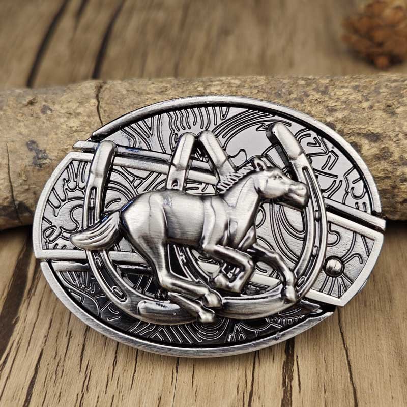 Metalen Ovale Riem Buckle Western Cowboy Stijl Gesp Accessoire Decoratie voor Riemen Kleding Jeans Mode | Sulvida
