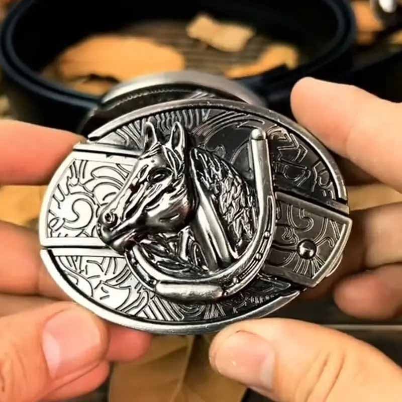 Metalen Ovale Riem Buckle Western Cowboy Stijl Gesp Accessoire Decoratie voor Riemen Kleding Jeans Mode | Sulvida