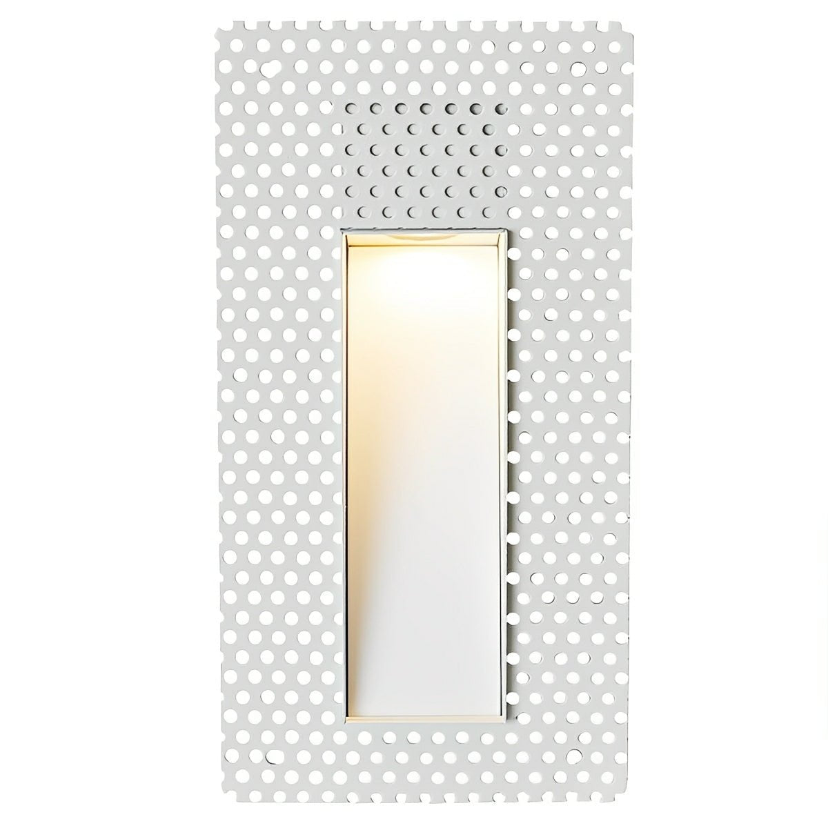 Inbouwbare LED-wandlamp aluminium rechthoek met bewegingssensor voor hal trap gang wit modern energiezuinig | Sulvida