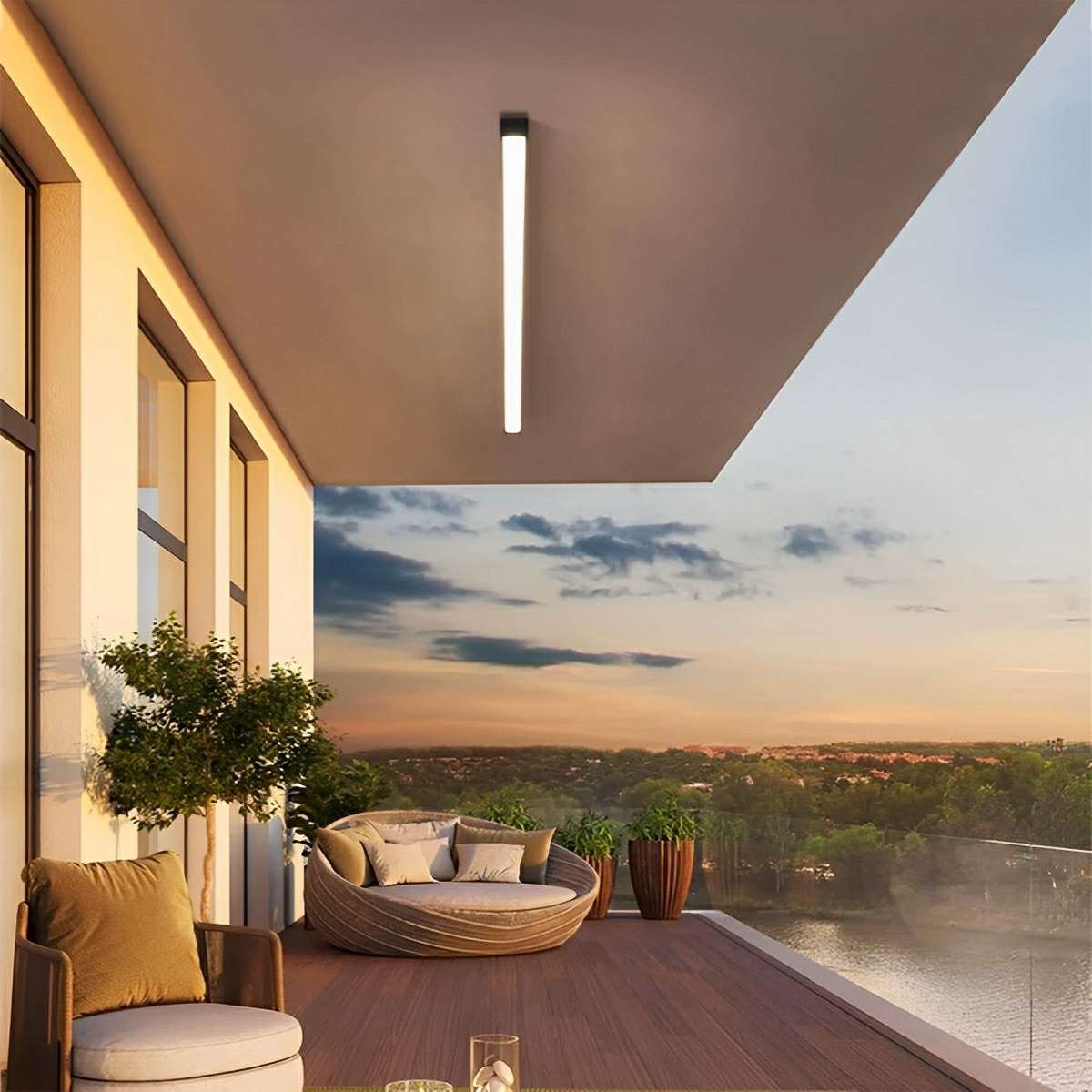 LED Plafondlamp Dimbaar met Afstandsbediening Aluminium Zwart Wit Moderne Stripverlichting Woonkamer Slaapkamer | Sulvida