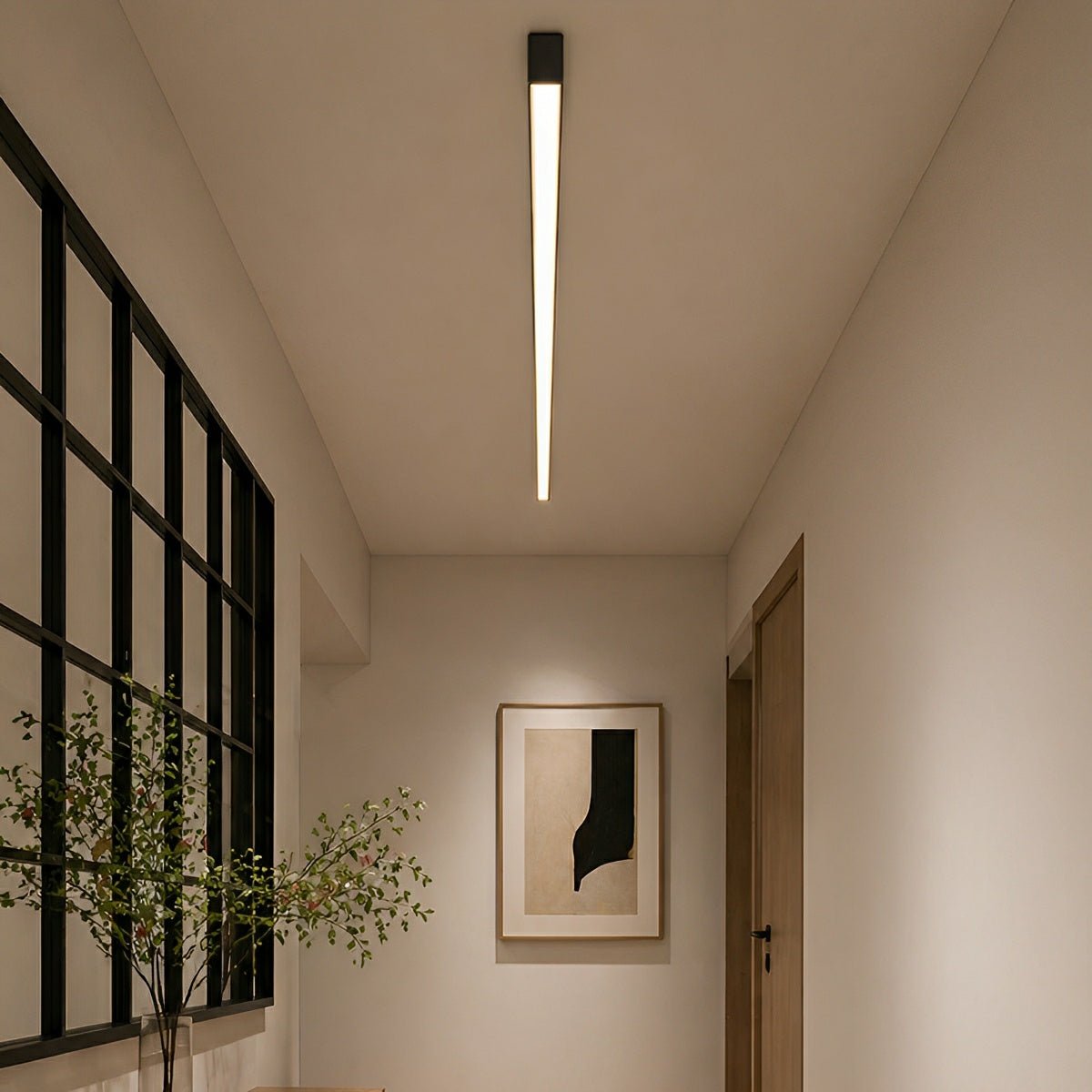 LED Plafondlamp Dimbaar met Afstandsbediening Aluminium Zwart Wit Moderne Stripverlichting Woonkamer Slaapkamer | Sulvida
