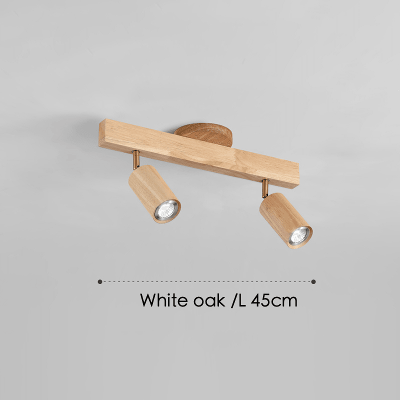 Houten Plafondlamp met Verstelbare Spots Moderne Spotlamp Hout Eetkamer Woonkamer Plafondverlichting Design | Sulvida