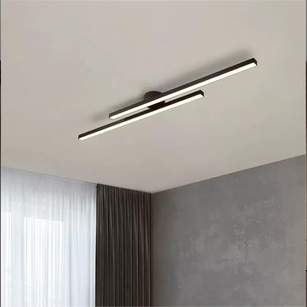 Aluminium LED-Plafondlamp Semi-Plafond Modern Design Dimbaar met Afstandsbediening voor Woonkamer en Slaapkamer | Sulvida