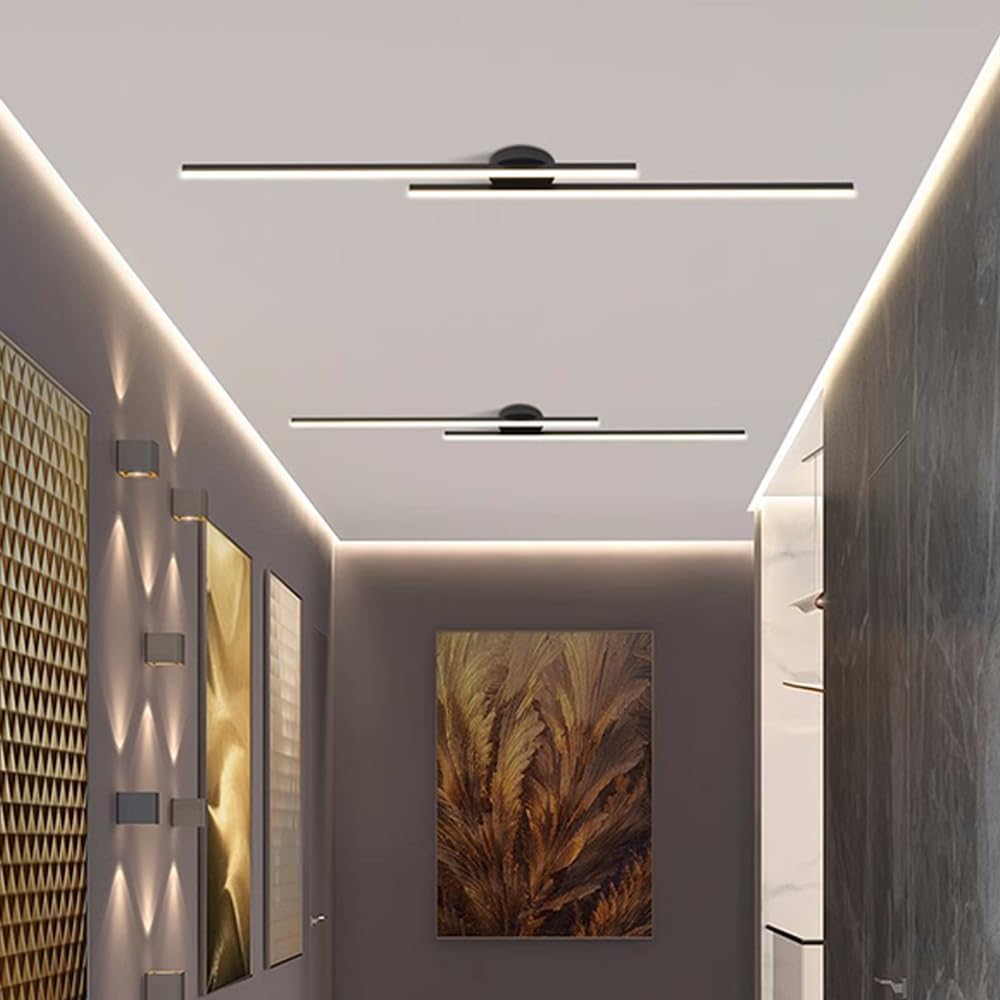 Aluminium LED-Plafondlamp Semi-Plafond Modern Design Dimbaar met Afstandsbediening voor Woonkamer en Slaapkamer | Sulvida