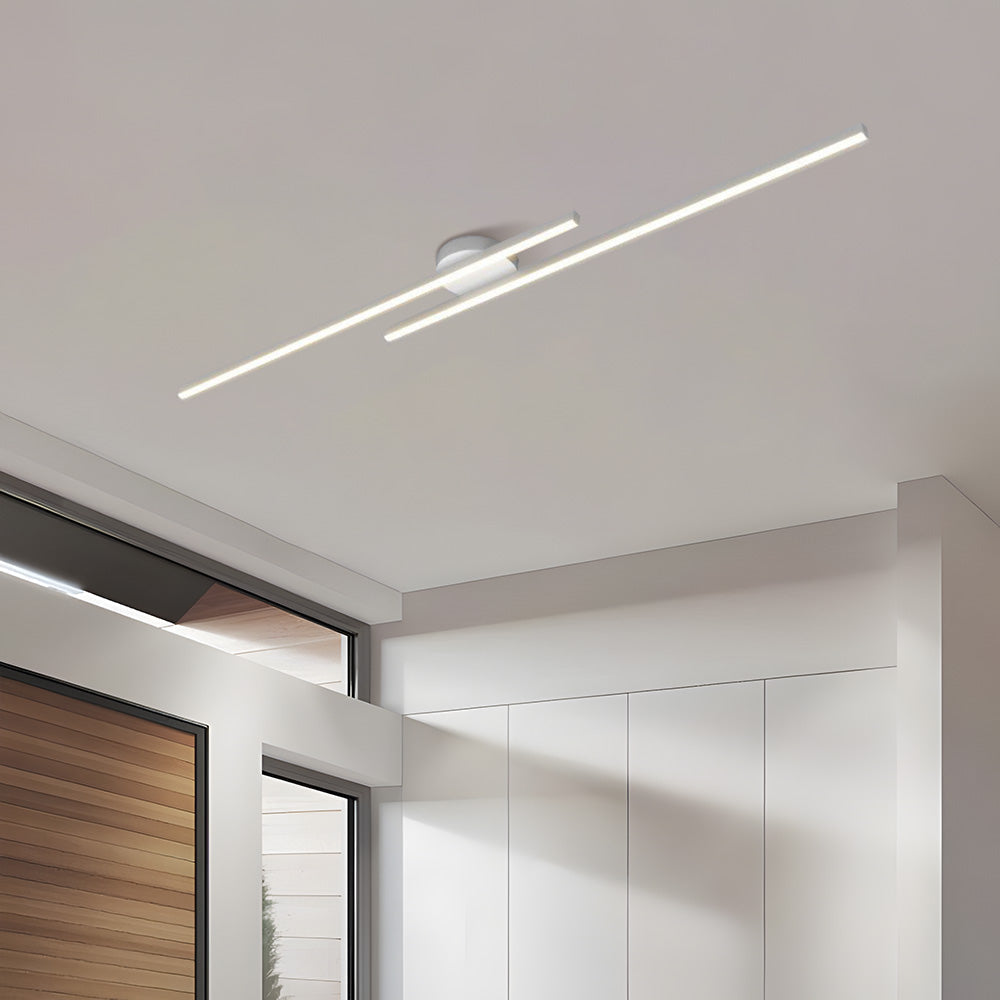 Aluminium LED-Plafondlamp Semi-Plafond Modern Design Dimbaar met Afstandsbediening voor Woonkamer en Slaapkamer | Sulvida