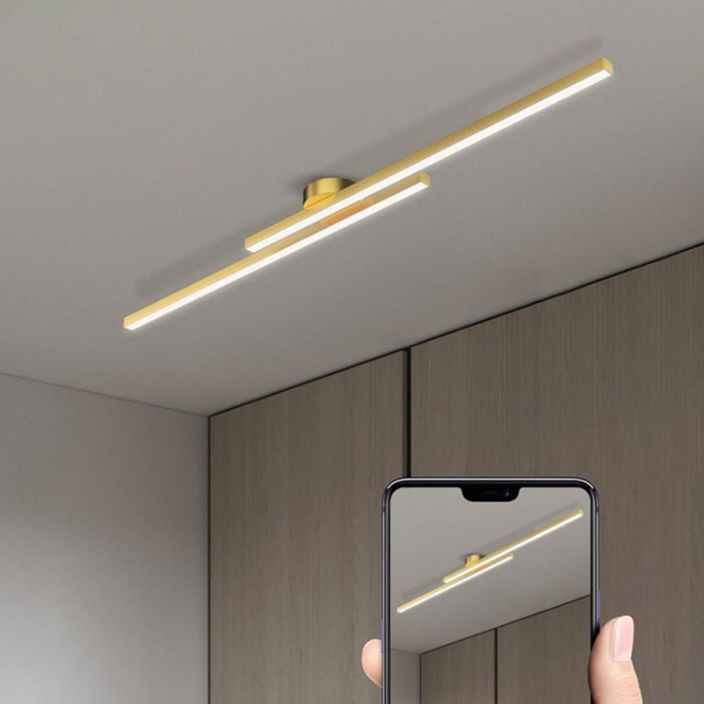 Aluminium LED-Plafondlamp Semi-Plafond Modern Design Dimbaar met Afstandsbediening voor Woonkamer en Slaapkamer | Sulvida