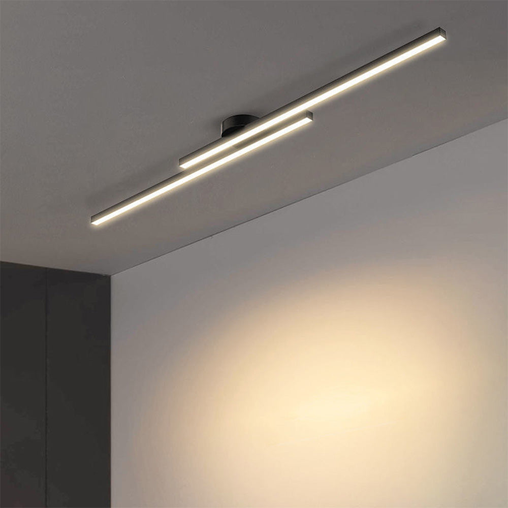 Aluminium LED-Plafondlamp Semi-Plafond Modern Design Dimbaar met Afstandsbediening voor Woonkamer en Slaapkamer | Sulvida