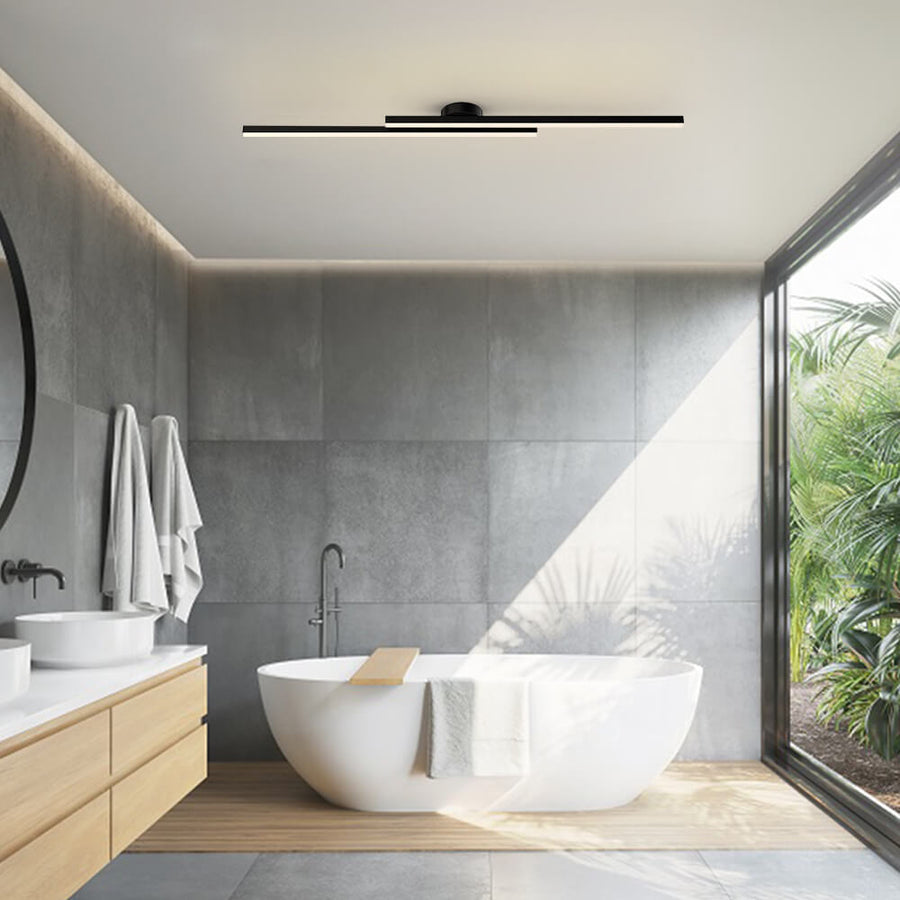 Aluminium LED-Plafondlamp Semi-Plafond Modern Design Dimbaar met Afstandsbediening voor Woonkamer en Slaapkamer | Sulvida