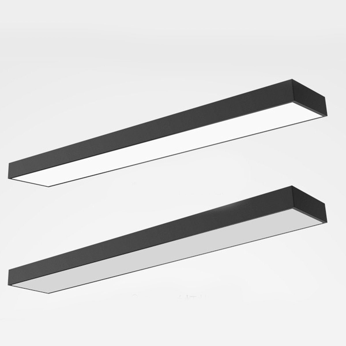 Lineaire LED Hanglamp Zwart Aluminium Minimalistisch Design voor Kantoor Woonkamer Keuken Eetkamer 100-200cm | Sulvida