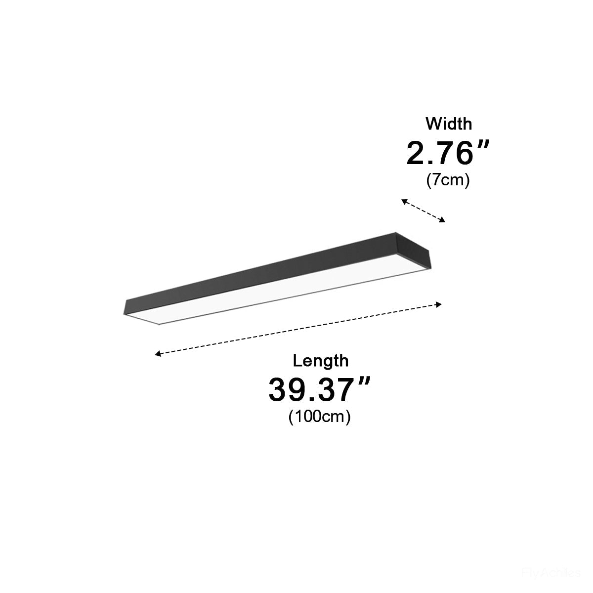 Lineaire LED Hanglamp Zwart Aluminium Minimalistisch Design voor Kantoor Woonkamer Keuken Eetkamer 100-200cm | Sulvida