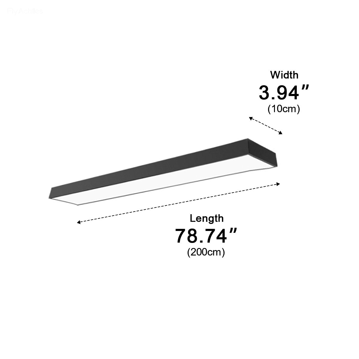 Lineaire LED Hanglamp Zwart Aluminium Minimalistisch Design voor Kantoor Woonkamer Keuken Eetkamer 100-200cm | Sulvida