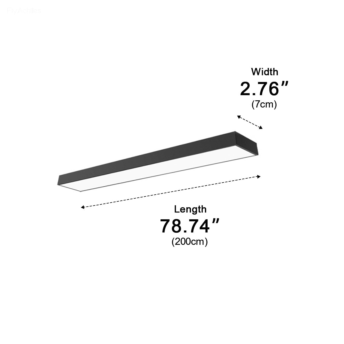 Lineaire LED Hanglamp Zwart Aluminium Minimalistisch Design voor Kantoor Woonkamer Keuken Eetkamer 100-200cm | Sulvida